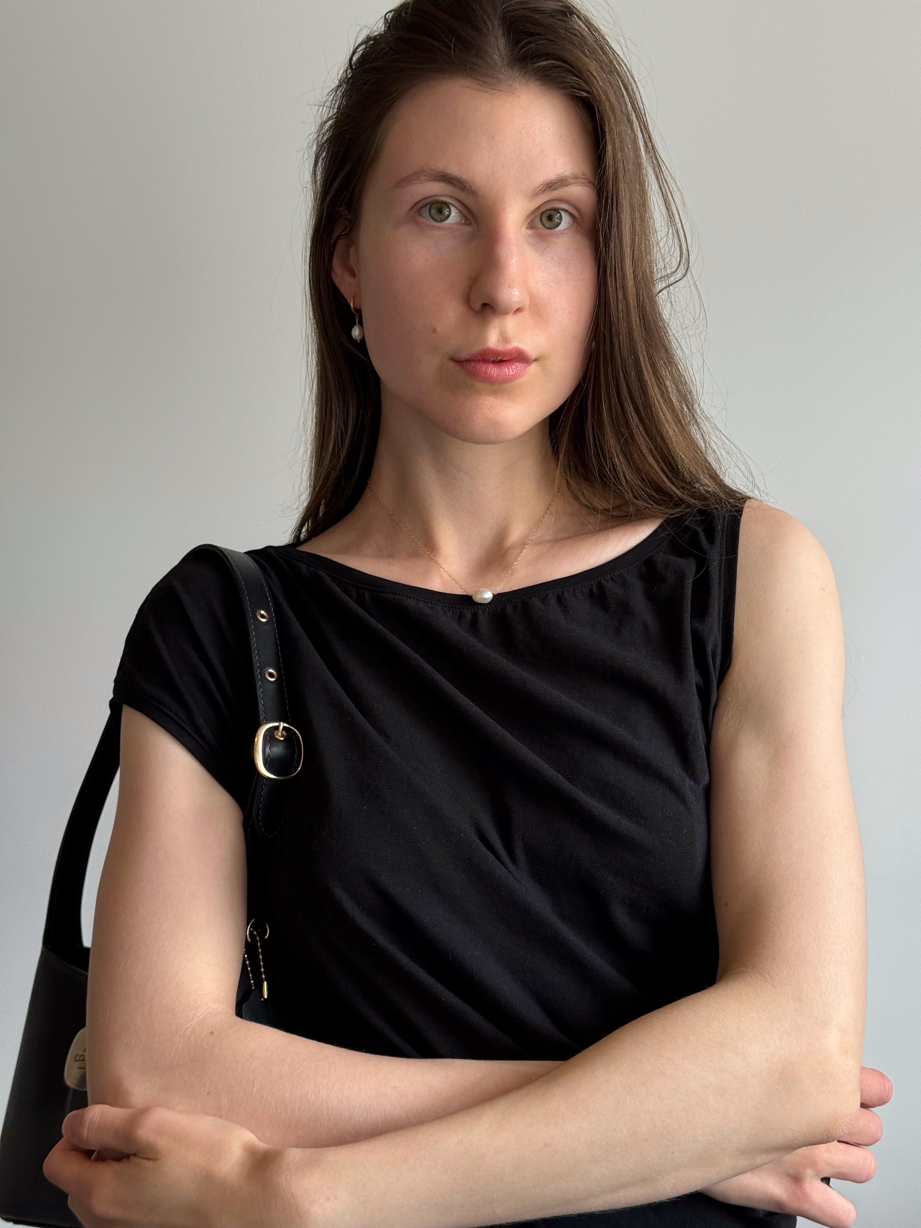 NUGGET PEARL NECKLACE · 14K GOLD-FILLED · FRESHWATER PEARL