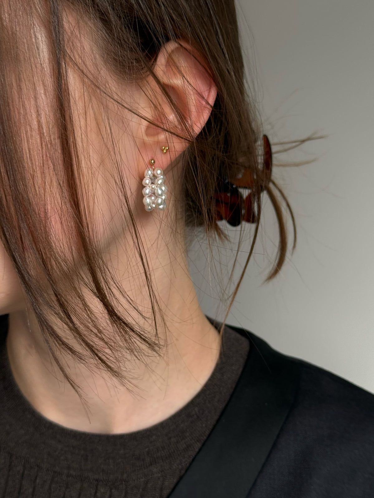 Seed Pearl Hoop Earrings · 14k Gold Filled · Freshwater Pearls