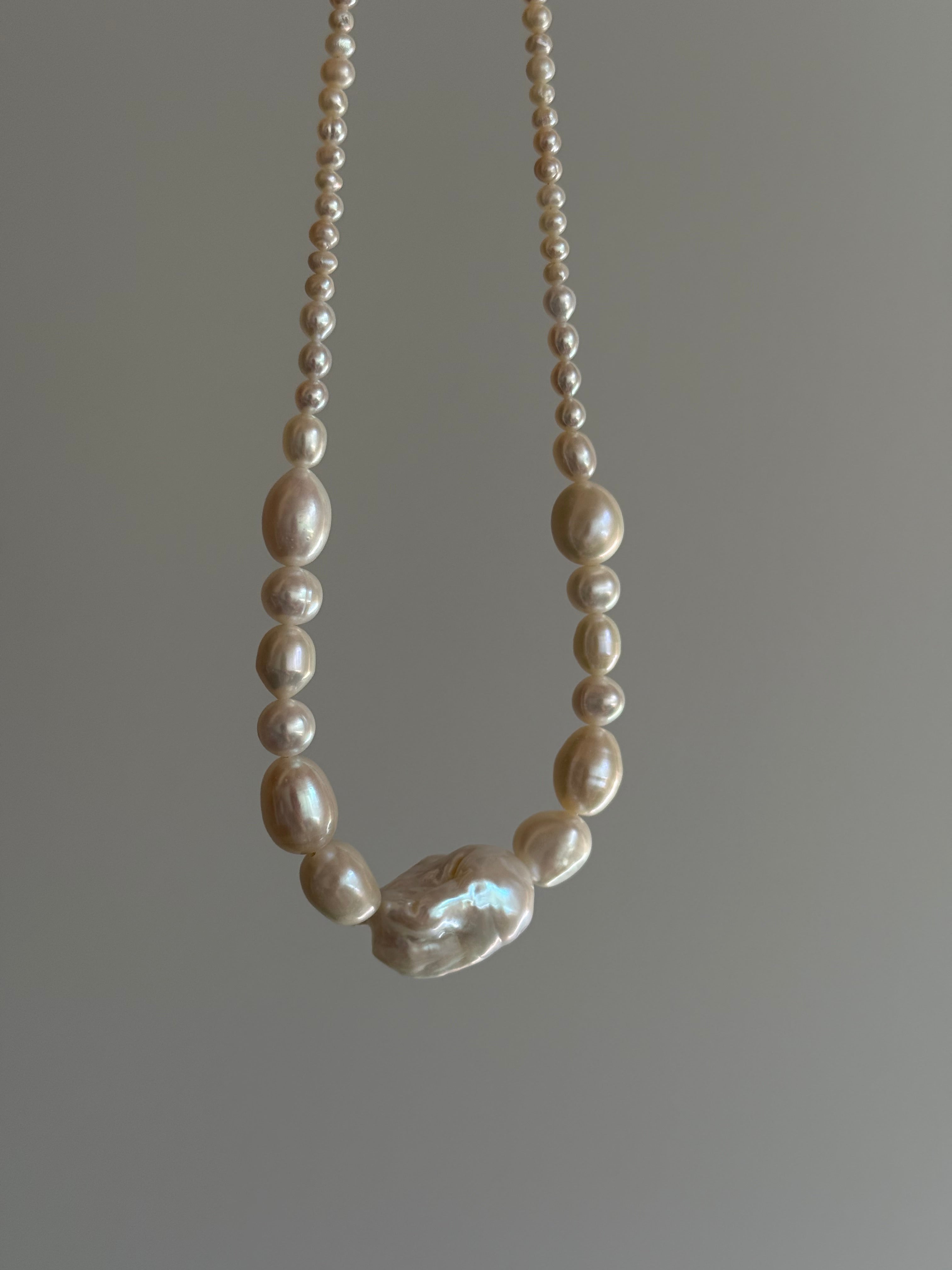 Graduating Baroque Pearl Necklace · 14k Gold Filled ·  Freshwater Pearls