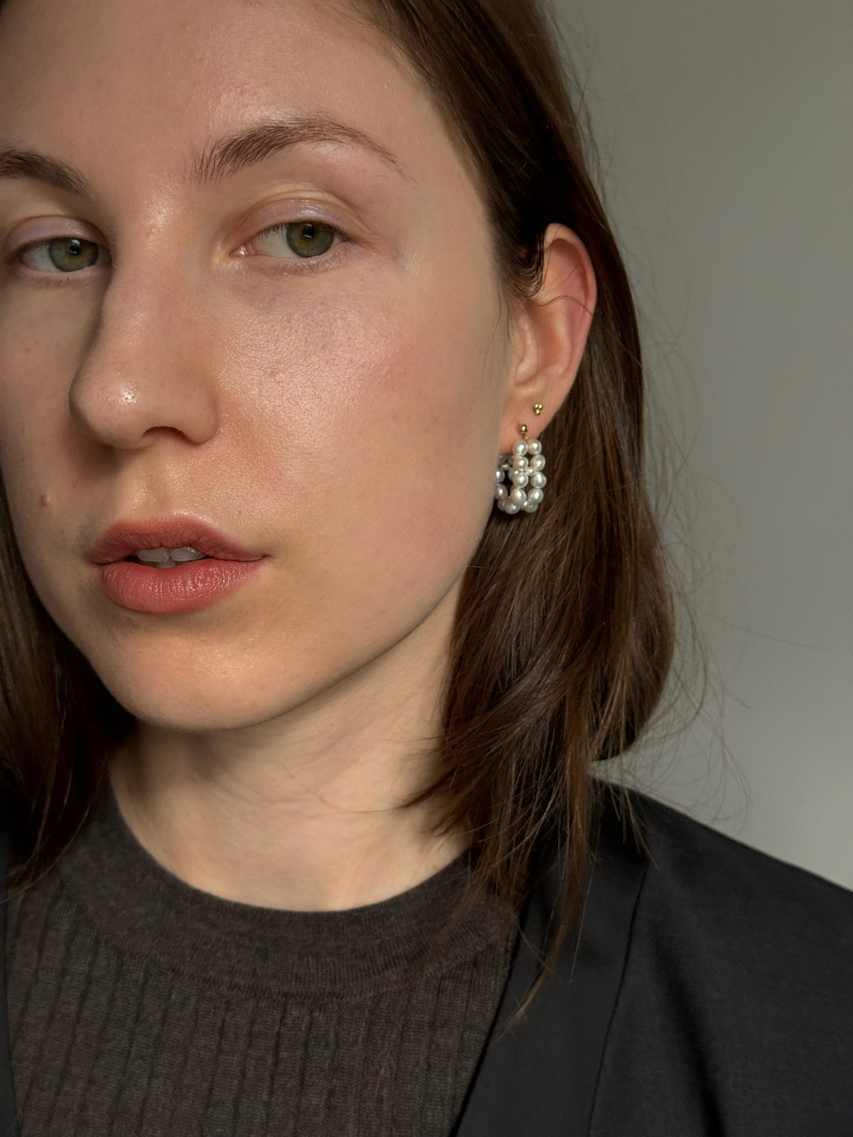Seed Pearl Hoop Earrings · 14k Gold Filled ·  Freshwater Pearls