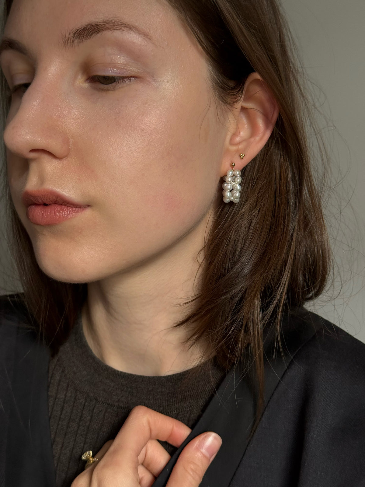 Seed Pearl Hoop Earrings · 14k Gold Filled ·  Freshwater Pearls